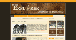 Desktop Screenshot of motoexplorer.com.br